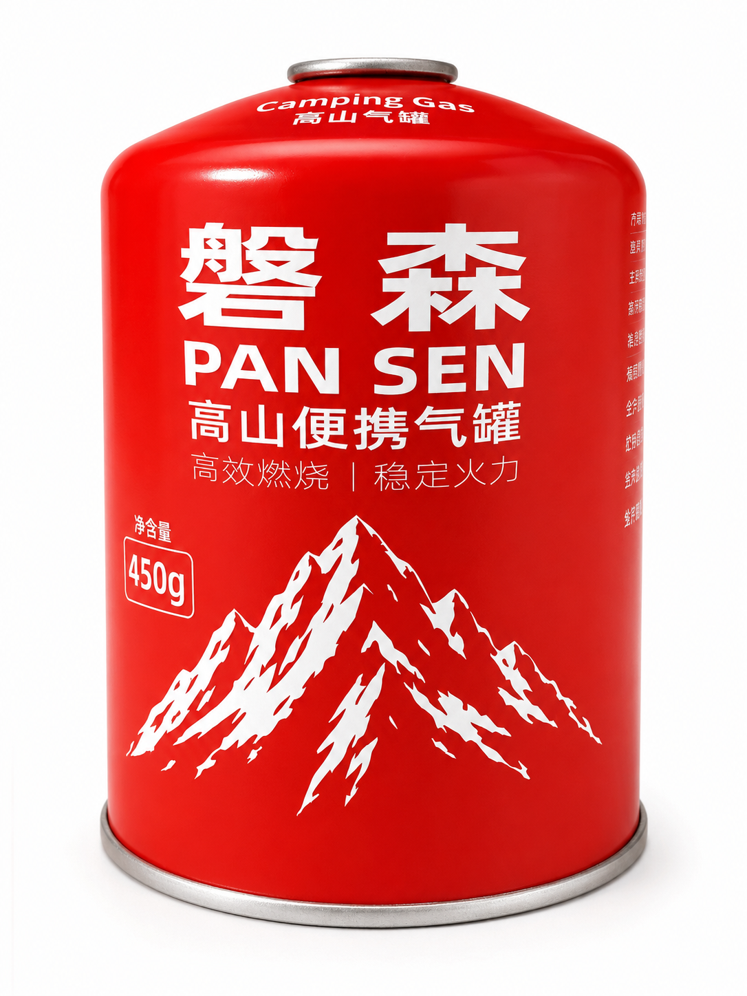 PANSEN 450g red threaded camping gas canister